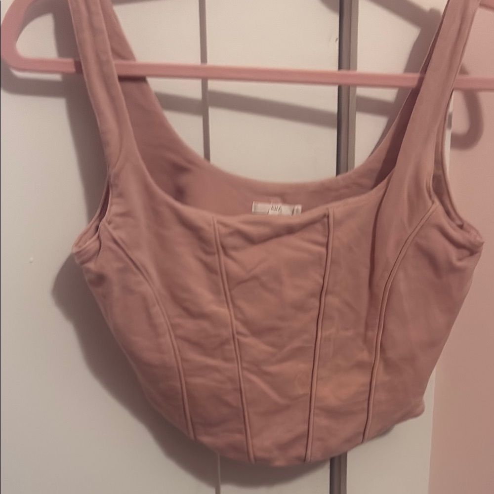 Blush Pink Corset Top